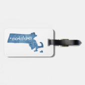 Berkshires Massachusetts Wood Grain Gepäckanhänger (Rückseite horizontal)