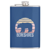 Berkshires Retro Bear Flachmann (Vorderseite)