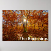 Berkshires Sunset Vibrant Fall Foliage, Western MA Poster (Vorne)