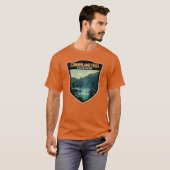 berland Falls Staat Park Kentucky Abzeichen Oversi T-Shirt (Vorne ganz)