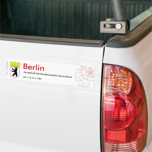 Berlin 1 autoaufkleber (Auf Lkw)
