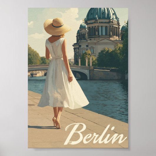 Berlin 50er Jahre Vintage Poster (Vorne)