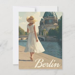 Berlin 50er Jahre Vintage  Postkarte