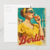 Berlin 50er Retro Postkarte (Vorne/Hinten)