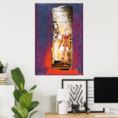 Berlin Ägyptische Kunstmalerei Poster (Heimbüro)