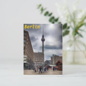 Berlin Alexanderplatz Fernsehturm Postcard Postkarte (Stehend Vorderseite)