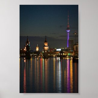 Berlin Alexanderplatz Oberbaum Bridge Poster