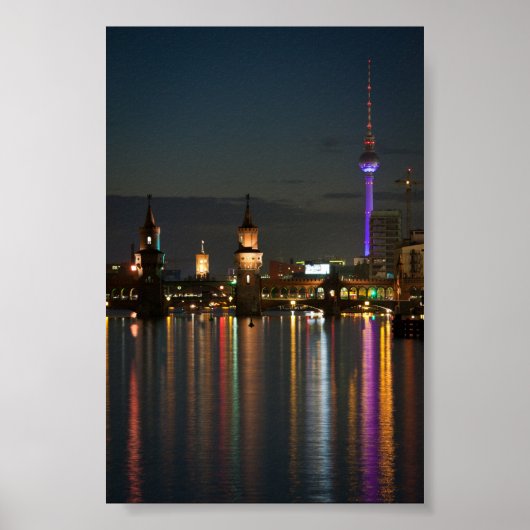 Berlin Alexanderplatz Oberbaum Bridge Poster (Vorne)