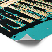 Berlin Ansicht mit Fernsehturm Abbildung Deutschla Poster (Ecke)