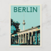 Berlin Ansicht mit Fernsehturm Abbildung Deutschla Postkarte (Vorderseite)