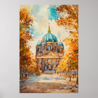 Berlin Aquarell 2 Poster