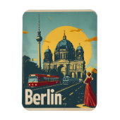 Berlin Art Deco Postcard Magnet (Vertikal)