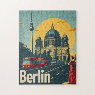 Berlin Art Deco Postcard Puzzle