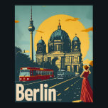 Berlin Art Deco Poster<br><div class="desc">"Mit unserer Vintagen Wandkunst begeben Sie sich in das goldene Zeitalter des Berliner Art-Déco-Glamours, das die Essenz der rauschenden 20er Jahre mit den kunstvollen Sehenswürdigkeiten im Art-Déco-Stil vereint. Die Mischung aus kühnen Linien und geometrischen Mustern ist eine Hommage an die reiche Geschichte der Stadt und ihre kulturelle Dynamik. Egal ob...</div>