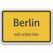 Berlin Aufkleber Sticker Autoaufkleber (Vorderseite)