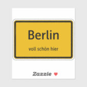 Berlin Aufkleber Sticker Autoaufkleber (Blatt)