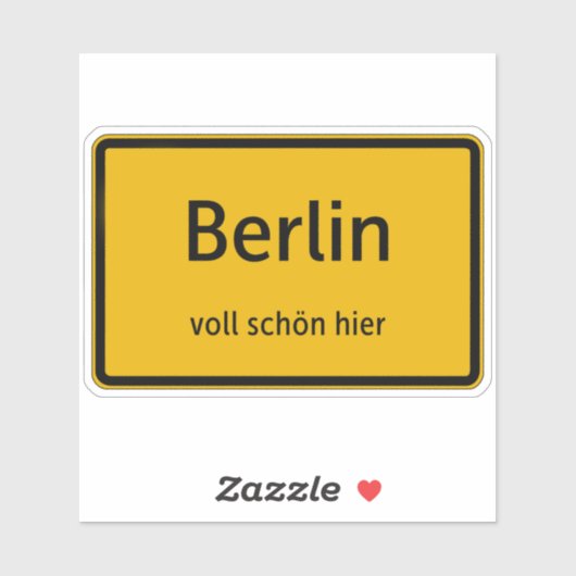 Berlin Aufkleber Sticker Autoaufkleber (Blatt)
