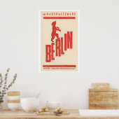 Berlin Bear Matchbox Label Print – Vintage German Poster (Küche)