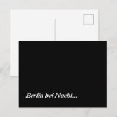 Berlin bei Nacht Postkarte (Vorne/Hinten)