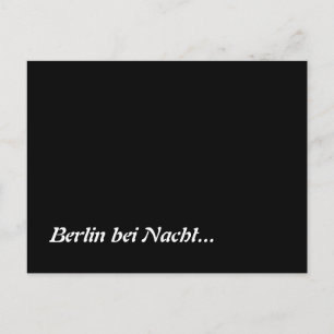 Berlin bei Nacht Postkarte