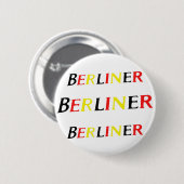 Berlin, Bewohner von Berlin, Deutschland in den Button (Vorne & Hinten)