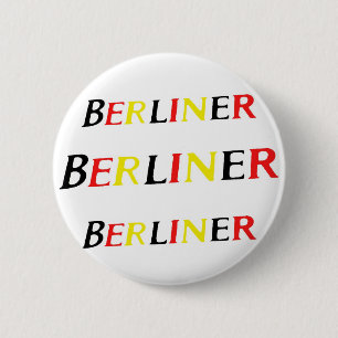 Berlin, Bewohner von Berlin, Deutschland in den Button