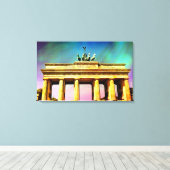 Berlin-Brandenberg-Tor-Malversion Leinwanddruck (Insitu (Holzboden))