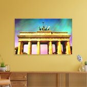 Berlin-Brandenberg-Tor-Malversion Leinwanddruck (Insitu (Wohnzimmer))
