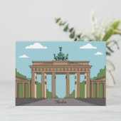 Berlin Brandenburg Gate – Classic City Landmark Einladung (Stehend Vorderseite)