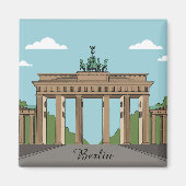 Berlin Brandenburg Gate – Classic City Landmark Magnet (Vorne)