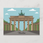 Berlin Brandenburg Gate – Classic City Landmark Postkarte (Vorderseite)