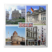 BERLIN Brandenburg, Gate Reichstag, Fliese (Vorderseite)