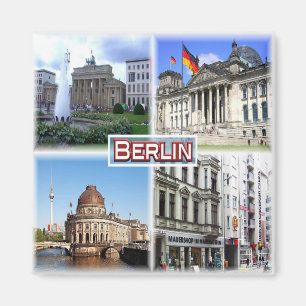 Berlin Brandenburg, Gate Reichstag - Kühlschrank Magnet