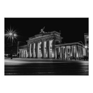 Berlin Brandenburger Tor bei Nacht Fotodruck