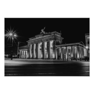 Berlin Brandenburger Tor bei Nacht Fotodruck