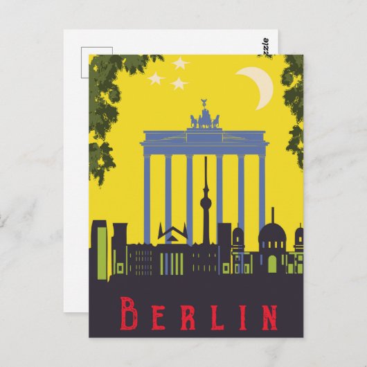 Berlin, Brandenburger Tor, Deutschland Postkarte (Vorne/Hinten)