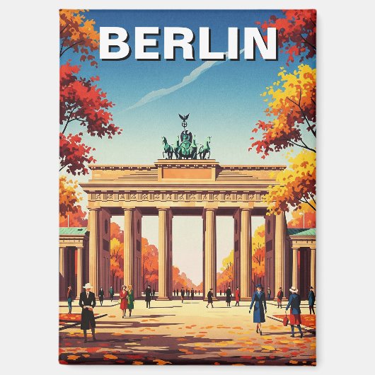 Berlin Brandenburger Tor Deutschland Reisen Magnet (Vorderseite)