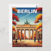 Berlin Brandenburger Tor Deutschland Reisen Postkarte (Vorne/Hinten)