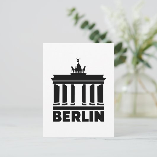 Berlin-Brandenburger Tor Postkarte (Stehend Vorderseite)