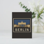 Berlin Brandenburger Tor Postkarte (Stehend Vorderseite)