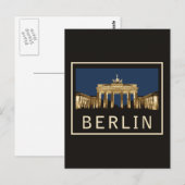Berlin Brandenburger Tor Postkarte (Vorne/Hinten)
