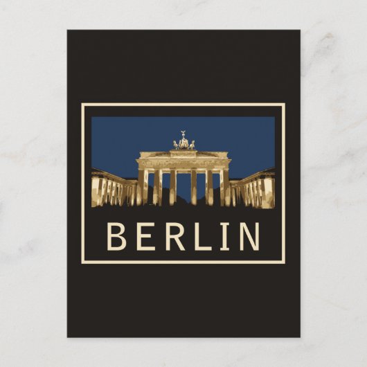 Berlin Brandenburger Tor Postkarte (Vorderseite)
