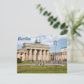 Berlin Brandenburger Tor Postkarte (Stehend Vorderseite)