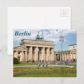 Berlin Brandenburger Tor Postkarte (Vorne/Hinten)