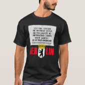 Berlin Checkpoint Charlie Sign T-Shirt (Vorderseite)