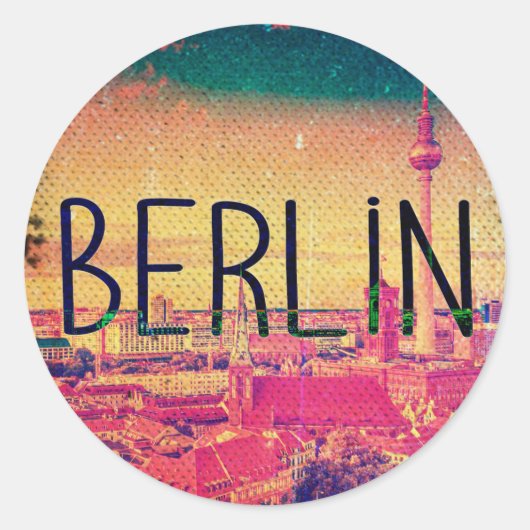 Berlin, circle, runder aufkleber (Vorderseite)