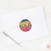 Berlin, circle, runder aufkleber (Umschlag)