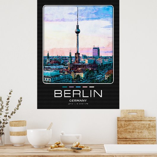Berlin City Poster (Küche)