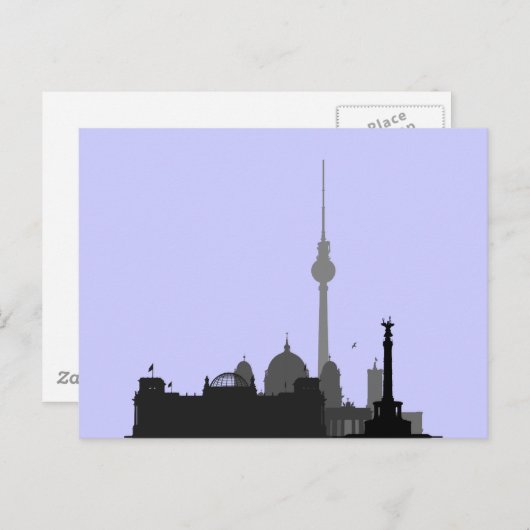 Berlin City Postkarte (Vorne/Hinten)