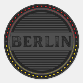 Berlin City Pride Emblem – Deutsche Identität Runder Aufkleber